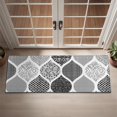 thumbnail image 2 of Bohemian Retro Floral Non-Slip Entryway Door Mat,Boho Indoor Decor Durable Low Plush Door Mat,Washable Welcome Rug for Patio Hallway Home Decor 16x47 Inches, 2 of 5