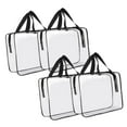thumbnail image 3 of Bolsas de aseo transparentes con asa superior, transparentes y portátiles para mujeres y hombres, bolsa de maquillaje 4 piezas, 3 of 8
