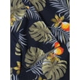 thumbnail image 4 of Ma Croix Mens Casual Hawaiian Flower Pattern Button Up Bohemian Shirts, 4 of 7