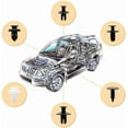 thumbnail image 4 of PRIME- Accessories Clip Trim Car Push Pin Rivet Bumper Door Panel Retainer Fastener Kit, 4 of 6
