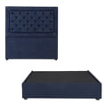 thumbnail image 1 of Base Cama Individual + Cabecera Mary Dicasa Azul Marino, 1 of 10