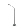 thumbnail image 1 of Benzara BM240879 Floor Lamp with Metal Tube Design Body & Adjustable Head, Silver, 1 of 5