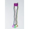 Way to Celebrate Mardi Gras King Coin Bead Necklaces - 3 Pieces