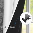 thumbnail image 4 of Nanqianyi Ombre Blackout Curtains,2 Panels Set,Grommet Top,Room Darking Thermal Insulated Window Drapes,52x84 inch,Grey Damask, 4 of 8