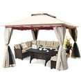 thumbnail image 3 of Topbuy 13’ x 10’ Outdoor Canopy Gazebo, Sun-proof & Drizzle-proof, 3 of 9