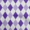 thumbnail image 1 of oneOone Viscose Chiffon Dark Purple Fabric Check Argyle Sewing Craft Projects Fabric Prints By Yard 42 Inch Wide, 1 of 5