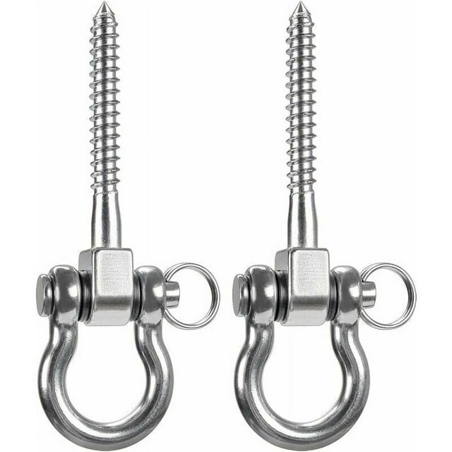 piezas 900 kg de capacidad 304 ganchos de techo de acero inoxidable resistentes, ganchos para columpios, ganchos para colgar con tornillos para silla de suspensión de yoga de madera, saco de boxeo,