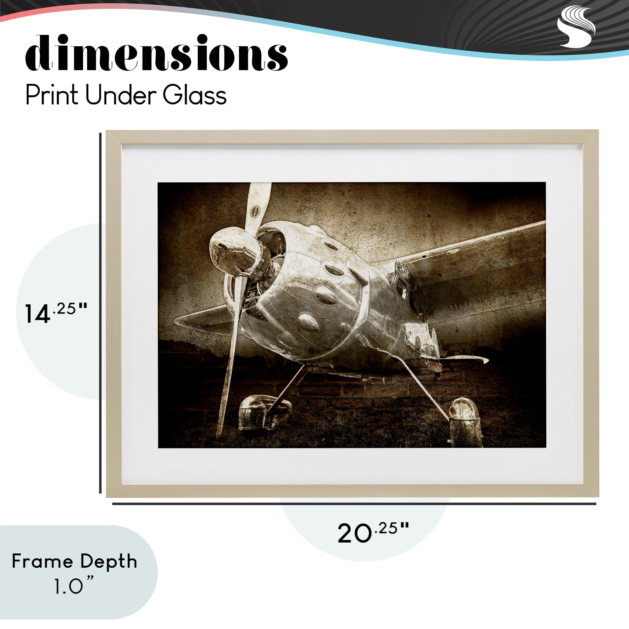 Stupell Industries Taking Flight Vintage Birch Framed Print Under Glass, design by Kim Allen