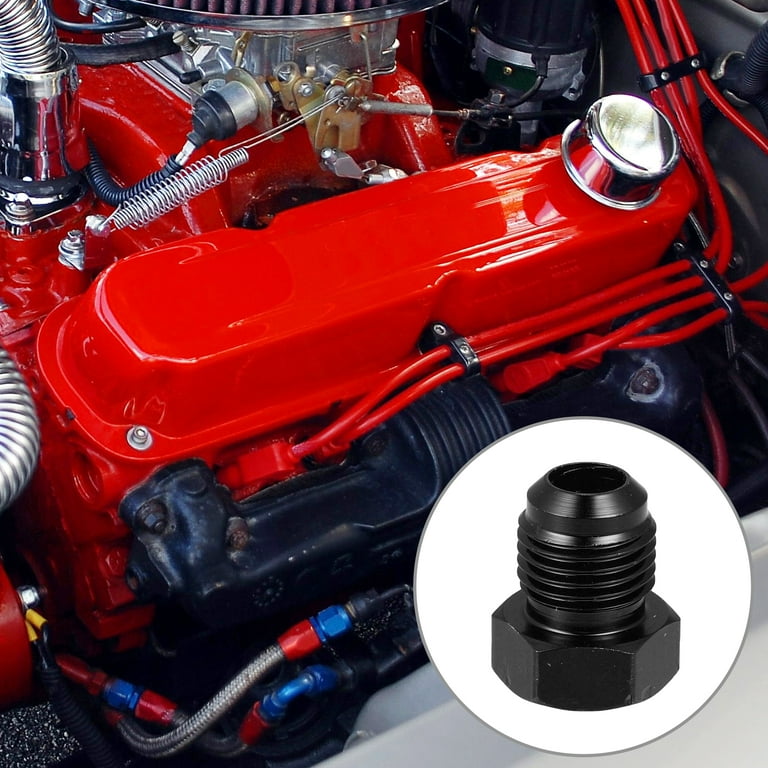 2pcs AN6 Male Flare Bolt Blanking Plugs – Aluminum Alloy End Caps, Blue, For Fuel, Oil, Air Lines