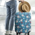 thumbnail image 2 of Blue Stars and Baseballs Pattern Luggage Cover Fashion Suitcase Cover Baggage Covers Fit 25-28 Inch Luggage (Go Travel), 2 of 5