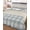 Dusty Blue, White, Ivory, variant on Quilt King Size Bedding Set, Retro Green Reversible Summer Quilt 3 Pieces, Farmhouse Buffalo Plaid Vintage Beige Lightweight Bedspreads Coverlets with 2 Pillow Shams for All Seasons
