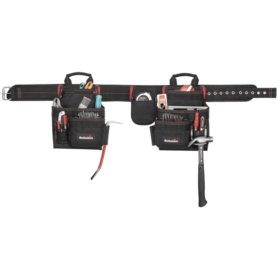 Hultafors HT5640 Deluxe Carpenter's Combo Apron, Polyester, 19-Pocket