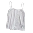 thumbnail image 6 of HappyYEE Women's Slim Fits Camisole Summer Spaghetti Strap Round-Neck Comfy Tank Tops Casual Daily Sleeveless Crop Tops,White,One Size, 6 of 7