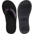 thumbnail image 7 of Isotoner Women's Microterry Greta Open Toe Thong Slippers, Black XL (9.5-10), 7 of 7