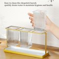 thumbnail image 2 of Cutlery Holder Utensil Flatware Organizers With Drain Tray for Kitchen Bathroom, 2 of 9