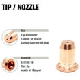 thumbnail image 6 of 23 Pcs IPT-60 PT-60 IPT-40 PT40 Plasma Cutting Torch Tip 1.0mm 0.039\'\' Electrode, 6 of 8