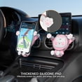 thumbnail image 4 of Car Mobile Phone Holder, Car Accessories, Air Vent Clip Holder, Cute Car Mobile Phone Holder For 4-7 Inch Smartphone-pink, 4 of 5