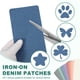 thumbnail image 4 of Uxcell 12 Pcs Parches de Planchar de Denim para Ropa Parches de Denim Azul, 4 of 6