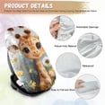 thumbnail image 5 of KUIFORTI Baby Car Seat Cover Giraffe Car Seat Sun Shade Cover, Infant Auto Seats Heat Protector, Keeps Baby's Carseat at Cooler Temperature, Blocks Out Heat & Sun UV Covers, 5 of 7