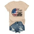 thumbnail image 4 of SWPZC 4Th Of July Tops For Women Crew Neck Summer Fashion Tees Short Sleeve Independence Day Blouses Casual Funny USA Shirts Daily Ladies Tee Shirt, 4 of 4