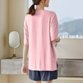 thumbnail image 5 of Goodtrade8 Womens Lounge Sets 2 Piece Pads Short Sleeve Crew Neck Sleepwear Casual Solid Color Women's Pajamas, 5 of 5