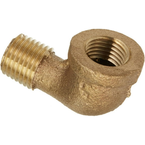 ANDERSON METALS 738116-04 Series 1/4" BRS 90DEG Str Elbow