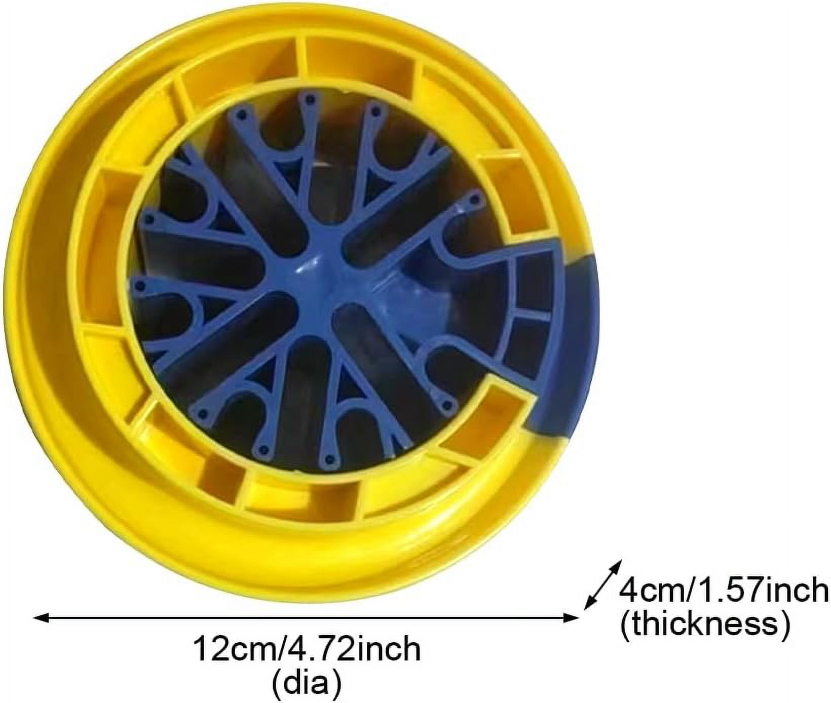 ABCISI Cable Organize Tool, Wire Comb, Wire Organizing Tool, Network Cable, Cable Organizing Kit, Category 5/6 Universal Cabling Cable Management Tool, Prevent Entanglement Carding (Yellow+Blue)