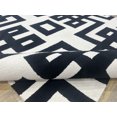thumbnail image 3 of 8x10 Rug Hand-tufted White & Black Nz Wool & viscose Living Room Bedroom office area rug, 3 of 5
