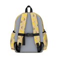 thumbnail image 3 of Sunflower and Leaf Orange Pattern Backpack for School, Cute School Bag with Adjustable Shoulder Straps and Padded Back, 13.4"x11"x4.7", 3 of 5