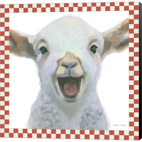 Great Art Now Farm Friends I Border by Myles Sullivan Canvas Wall Art