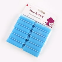 Casewin 12 Pieces Foam Sponge Hair Rollers - Soft Sleeping Hair Curlers Flexible Hair Styling Curlers Sponge Curlers for Hair Styling (Blue)