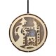thumbnail image 1 of Luz Hueca De Madera Para Halloween Con Patrón De Bruja, Decoración Colgante Led Redonda De Halloween Para Ventana, Cerca De Árbol, Puerta, Escritorio De Oficina Advancent HA027580-01, 1 of 7