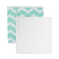 thumbnail image 2 of Design Imports CAMZ35072 11 x 11 x 11 Po. Cube de Rangement Carré en Polyester Non Tissé Chevron, Aqua - Ensemble de 2, 2 of 2