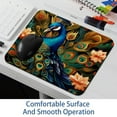 thumbnail image 6 of Peacock Square Desk Mat Mousepad, 8.3x9.8 Inch Non-Slip Rubber Bottom, Printed Gaming Mousepad for Office and Gaming, 6 of 6