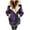 Purple, variant on Fesfesfes Fashion Womens Lapel Collar Coat Warm Faux Fleece Coat Cardigan Winter Solid Long Sleeve Outerwear