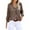 Khaki, variant on Lindreshi Long Sleeve Shirts for Women Plus Size Women's Tops Striped Printed Single Breasted Long Sleeve Shirt Blouse Tops
