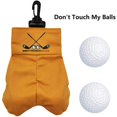 thumbnail image 2 of Bolsa de Almacenamiento de Pelotas de Golf, Bolsa Portapelotas de Golf PortáTil de Bolsillo, Bolsa de Golf de Broma con Divertido Dont Touch My Ball, 2 of 5