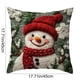 thumbnail image 3 of Seyotauo Pink Christmas Farmhouse Pillow Covers for Couch Sofa Bed,Cute Xmas Gnome Romantic Christmas Trees Pillow Cases Cushion Covers 18x18 Inch ,Winter Cute Snowman Square Cushion Cases, 3 of 6