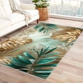 thumbnail image 2 of Tropical Leaf Rug 4x5 Area Rugs for Bedroom Living Room, Palm Monstera Area Rug, Botanical Carpet Machine Washable Non-Slip Rug, Soft Low Pile Area Rug, Indoor Decorative Rugs G&n185, 2 of 7