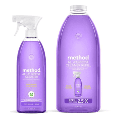 Method All Purpose Cleaner, French Lavender Scent, Spray And Refill Bottle Bundle Pack