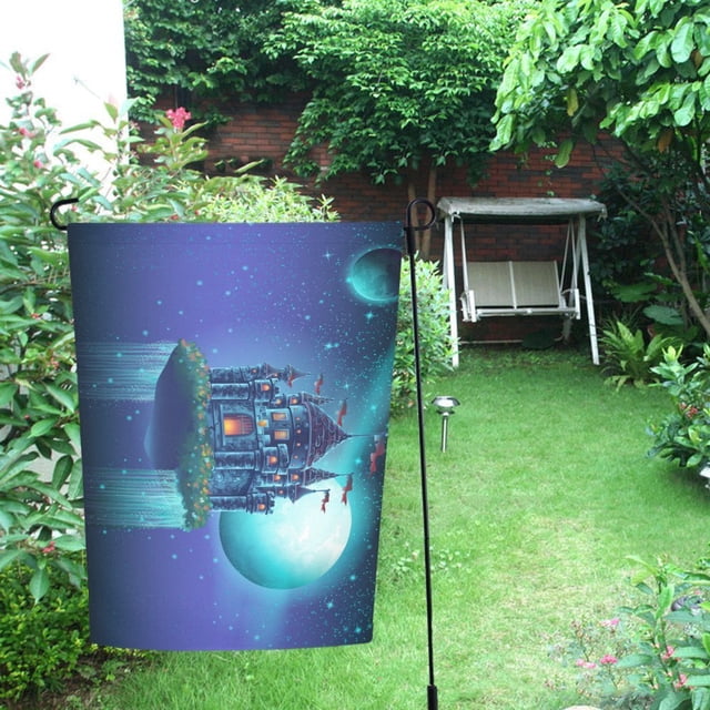 Bandera de Jardín ABPHQTO Castillo Volador con Cascadas 70x100 cm