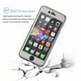 thumbnail image 3 of iPhone 8 Case, iPhone 7 Case, Hard Plastic Case 360 Full Body Shockproof Heavy Duty Protection With Tempered Glass Screen Protector Case For Apple iPhone 7 / iPhone 8 -Space Black, 3 of 4