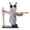 grey, variant on Fwttom Bird Feeder, Sculpture Decorative Feeders, Wild Bird Feeders for Outdoors Garden, Patio & Backyard, Black