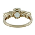 thumbnail image 4 of Cluster Ring! 2.32 Ctw Aquamarine Gemstone 925 Sterling Silver Rose Gold Women Love Engagement Ring Size US- 10, 4 of 8