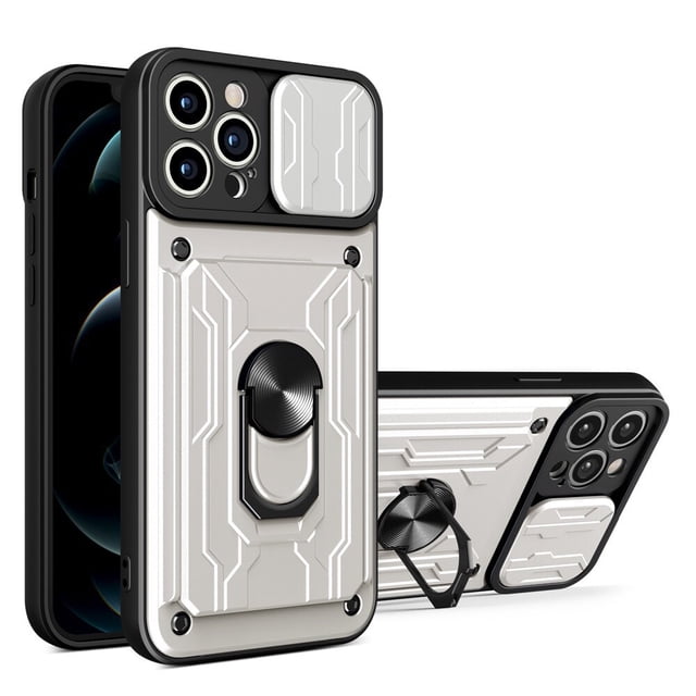 Funda de lujo para Samsung Galaxy S22, S21 Ultra, A73, A53, A33, A13, 5G, Protector de lente deslizante, multifunción, armadura dura C