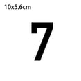 thumbnail image 3 of Moyic Pegatina de número de casa, placa autoadhesiva acrílica para puerta, placa para oficina, comedor, Bar, buzón, armario, puerta de carretera, Kits de decoración para fiestas Numero 7 10x5.6cm Moyic HA067763-21, 3 of 6