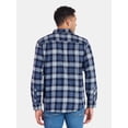 thumbnail image 3 of George Men's & Big Men's Relaxed Fit Double Pocket Flannel Shirt, Sizes XS-3XLT, 3 of 5