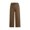 Brown, variant on SwiftWear Wide Leg Capri Pants for Women - Drawstring Waist Relaxed Fit Cropped Pants with Pockets, Casual Linen-Like Lounge Capris S-3XL​