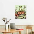 thumbnail image 2 of COMIO  Retro Frog Travel Poster Vintage Frog Mushroom Canvas Wall Art Cute Animal Froggy Prints Painting Positive Quote Affirmation Print Cottagecore Wall Decor for Bedroom, 2 of 4