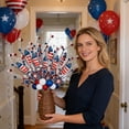 thumbnail image 4 of Independence Day Floral Picks, 4th of July Red White Blue Artificial Branches for Home Decor, Holiday Tabletop Ornaments and Patriotic Arrangements,July 4th Decorations, 4 of 8